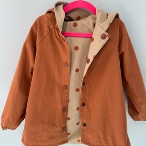 Reversible girl jacket, new without tag fit for the girl 4-5 years old.